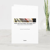 Carte d'anniversaire personnalisée Orchid Garland (Dos)