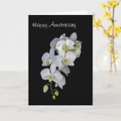 Carte d'anniversaire personnalisée Orchid Garland (Fleur jaune)