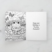 Carte d'anniversaire personnalisée | Page Couleur (Intérieur)