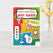 Carte d'anniversaire personnalisée par bande (Fleur jaune)