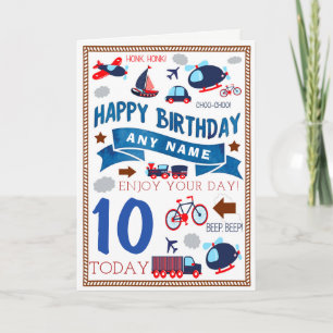 Carte d'anniversaire personnalisée par voiture