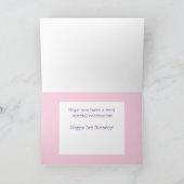 Carte d'anniversaire personnalisée pour 3 ans ! (Intérieur)