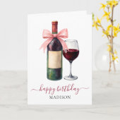 Carte d'anniversaire personnalisée pour amateurs d (Fleur jaune)