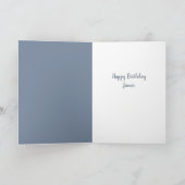 Carte d'anniversaire personnalisée pour bébé éléph (Intérieur)