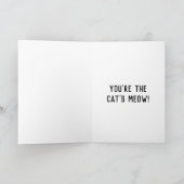 Carte d'anniversaire personnalisée pour chats lumi (Intérieur)