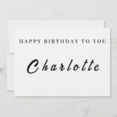 Carte d'anniversaire personnalisée pour elle (Devant)
