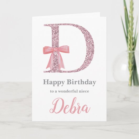 Carte d'anniversaire personnalisée pour elle - Let (Devant)