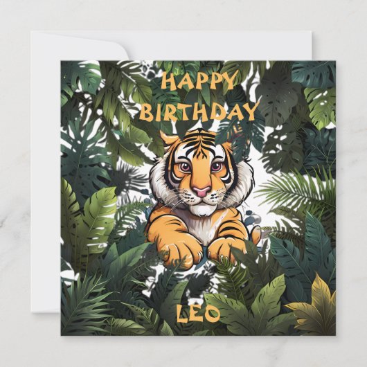 Carte d'anniversaire personnalisée pour enfants (Devant)