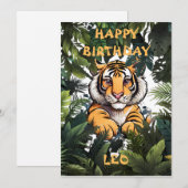 Carte d'anniversaire personnalisée pour enfants (Devant / Derrière)