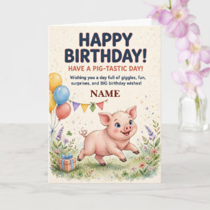 Carte d'anniversaire personnalisée pour enfants av