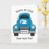 Carte d'anniversaire personnalisée pour Enfants Ca (Fleur jaune)