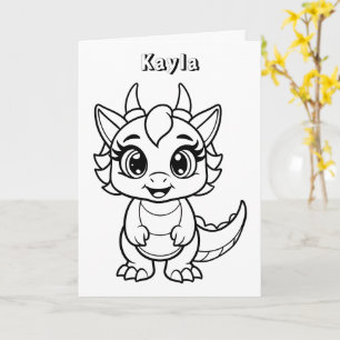 Carte d'anniversaire personnalisée pour enfants Di