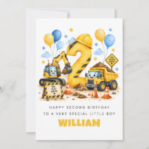 Carte d'anniversaire personnalisée pour garçon de