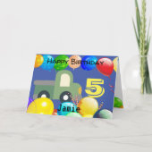 Carte D'Anniversaire Personnalisée Pour Garçon De (Devant)