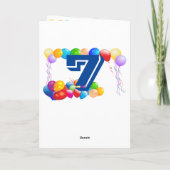 Carte D'Anniversaire Personnalisée Pour Garçon De  (Dos)