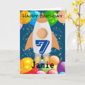 Carte D'Anniversaire Personnalisée Pour Garçon De  (Fleur jaune)