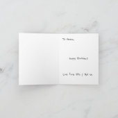 Carte d'anniversaire personnalisée pour Labradoodl (Intérieur)