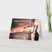 Carte d'anniversaire personnalisée pour le sirop d (Devant)