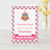 Carte d'anniversaire personnalisée pour les filles (Fleur jaune)