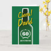 Carte d'anniversaire personnalisée pour les hommes (Fleur jaune)