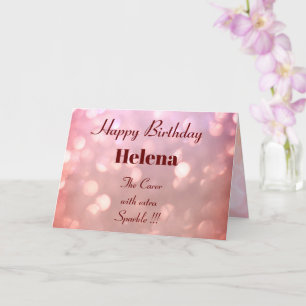 Carte d'anniversaire personnalisée pour les person