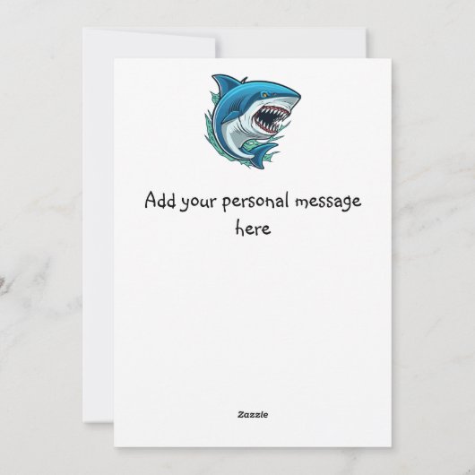 Carte d'anniversaire personnalisée pour les vagues (Dos)