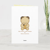 Carte d'anniversaire personnalisée pour l'ours de  (Dos)