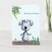 Carte d'anniversaire personnalisée pour l'ours de (Devant)