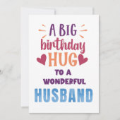 Carte d'anniversaire personnalisée pour mari (Devant)