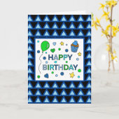 Carte d'anniversaire personnalisée pour Nephew (Fleur jaune)