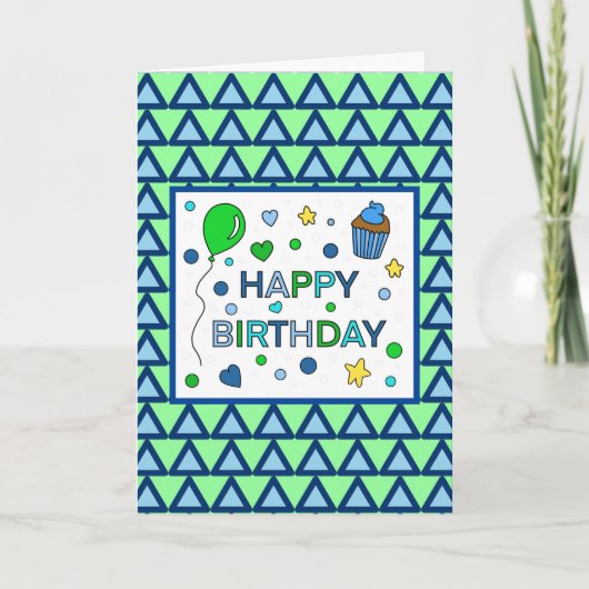 Carte d'anniversaire personnalisée pour oncle (Devant)
