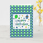 Carte d'anniversaire personnalisée pour oncle (Fleur jaune)