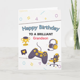 Carte d'anniversaire personnalisée pour petit-fils