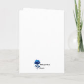 Carte d'anniversaire personnalisée Rose Princesse (Dos)