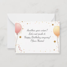 Carte d'anniversaire personnalisée - Salutation pe