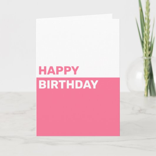 Carte d'anniversaire personnalisée simple (Devant)