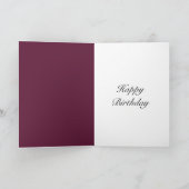 Carte d'anniversaire personnalisée supplémentaire (Intérieur)