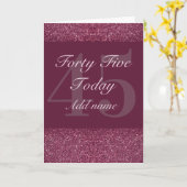 Carte d'anniversaire personnalisée supplémentaire  (Fleur jaune)