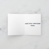 Carte d'anniversaire personnalisée - thé d'animaux (Intérieur)