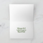 Carte d'anniversaire personnalisée Yellow Orange Z (Intérieur)