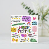 Carte d'anniversaire personnelle Carte de bestin d (Debout devant)