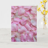 CARTE D'ANNIVERSAIRE PETALS rose (Fleur jaune)