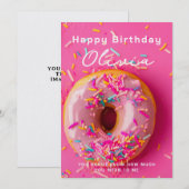 Carte d'anniversaire Petit(e) ami(e) Beignet / Dou (Devant / Derrière)