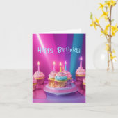 Carte d'anniversaire petite, 10 x 14 cm (Fleur jaune)