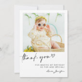 Carte d'anniversaire photo moderne  (Devant)