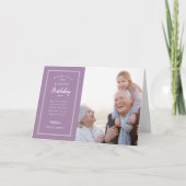 Carte d'anniversaire photo moderne pour grand-mère (Devant)