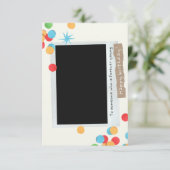 Carte d'anniversaire photo personnalisée (Debout devant)