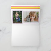 Carte d'anniversaire photo rose Color Splash 3 pou (Intérieur)