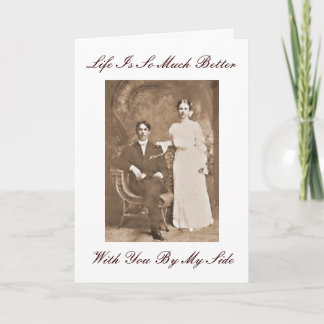 Carte d'anniversaire photo vintage