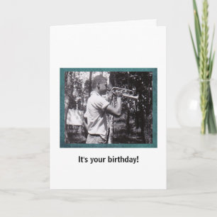 Carte d'anniversaire photo Vintage